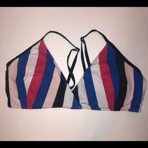 Stripped Bathing Suit Top